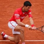 Novak Djokovic at Roland-Garros in 2021