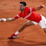Novak Djokovic at Roland-Garros in 2021