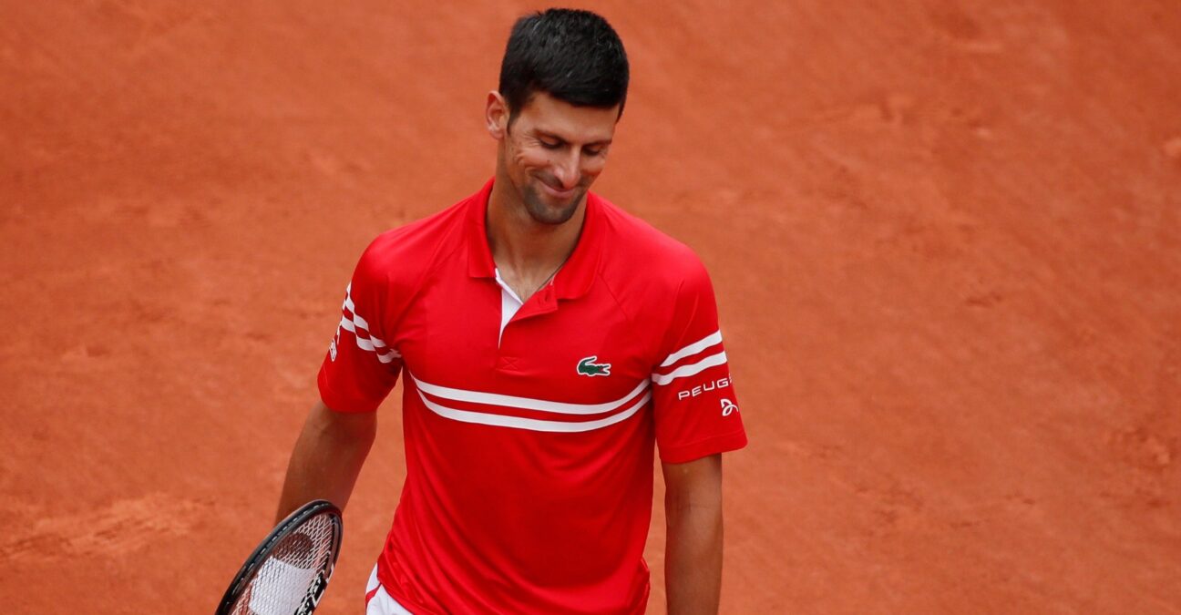Novak Djokovic at Roland-Garros in 2021