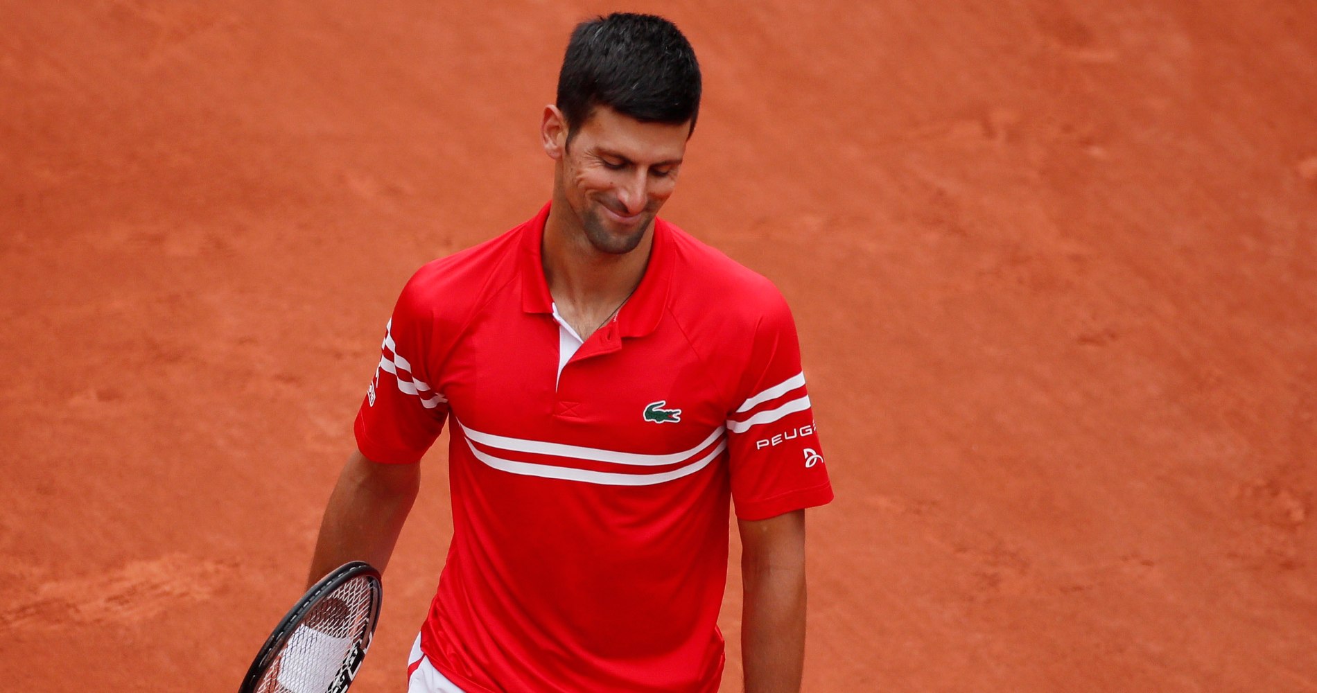 Novak Djokovic at Roland-Garros in 2021