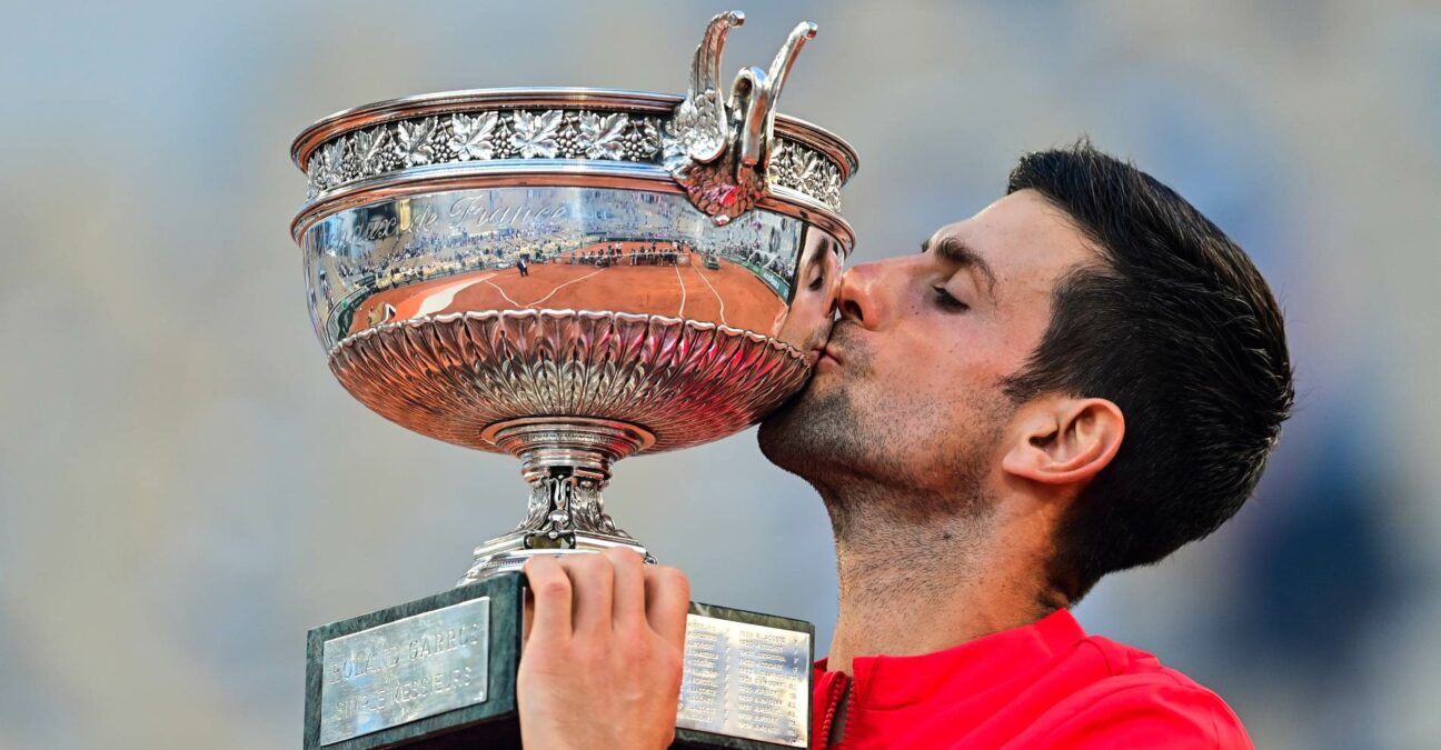Novak Djokovic at Roland-Garros in 2021