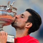 Novak Djokovic at Roland-Garros in 2021