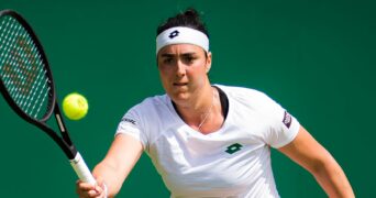 Ons Jabeur at Eastbourne in 2021