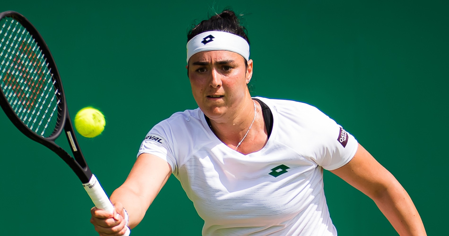 Ons Jabeur at Eastbourne in 2021