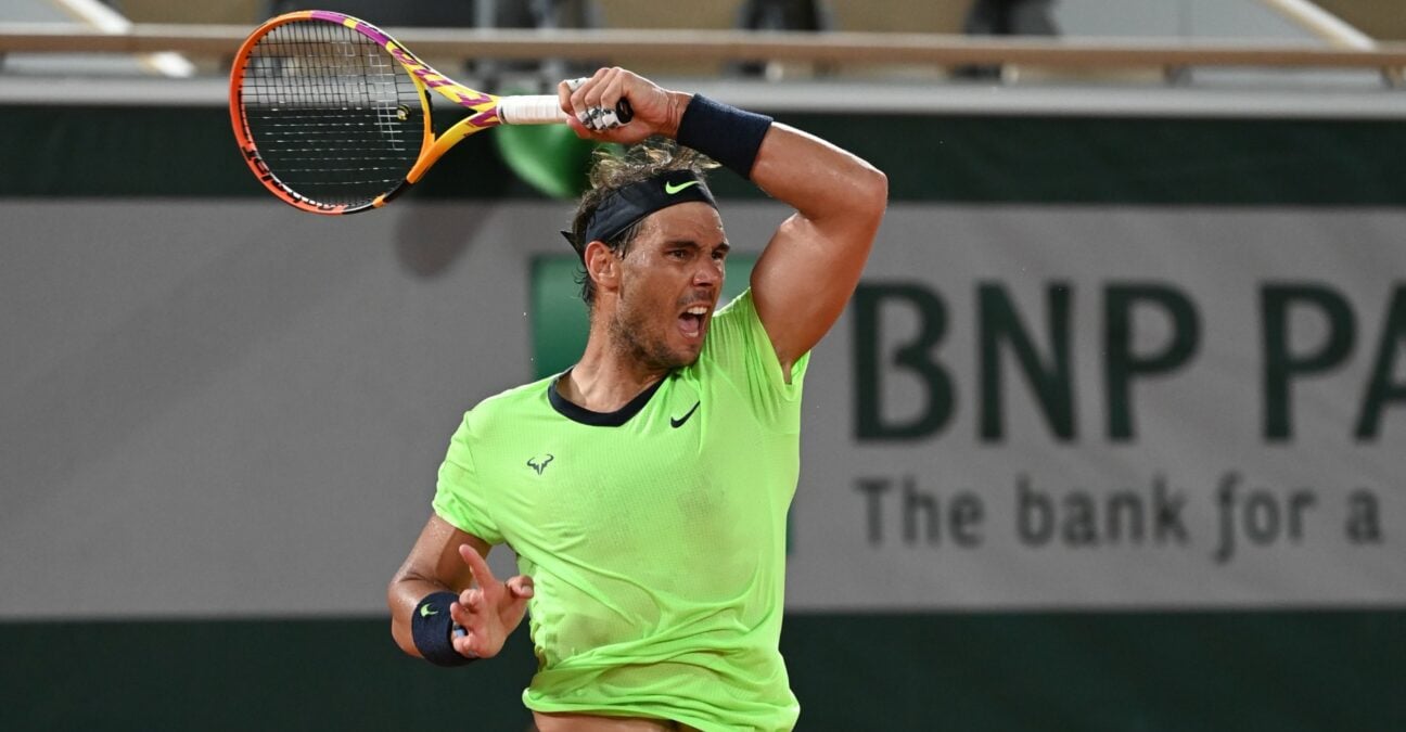 Rafael Nadal at Roland-Garros in 2021