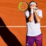 Stefanos Tsitsipas at Roland-Garros in 2021