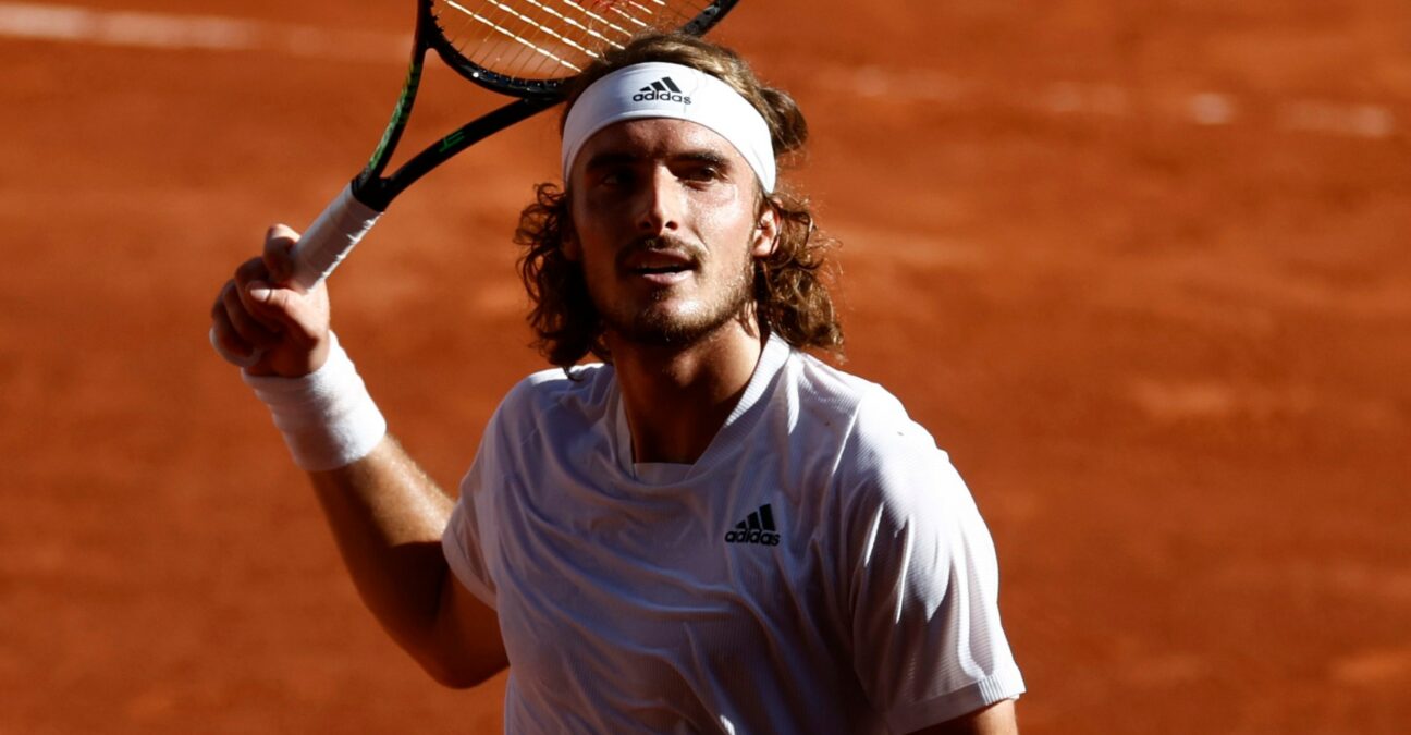 Stefanos Tsitsipas at Roland-Garros in 2021