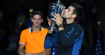 Juan Martin Del Potro et Novak Djokovic, US Open
