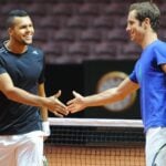 Tsonga Gasquet avant la finale de Coupe Davis contre la Suisse, en novembre 2014.