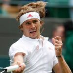 Alexander Zverev at Wimbledon in 2021