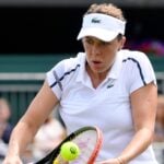 Anastasia Pavlyuchenkova at Wimbledon in 2021
