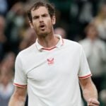 Andy Murray at Wimbledon in 2021