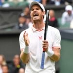 Andy Murray at Wimbledon in 2021
