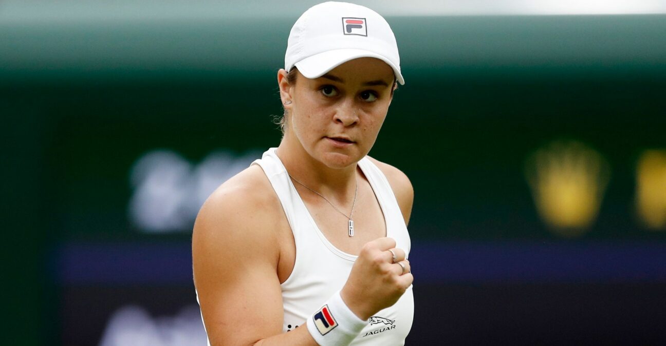Ashleigh Barty at Wimbledon in 2021
