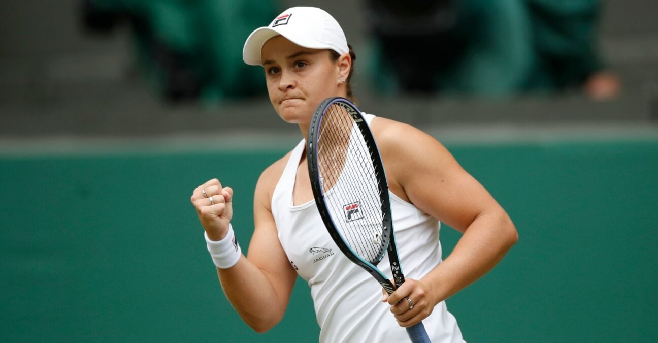 Ashleigh Barty at Wimbledon in 2021