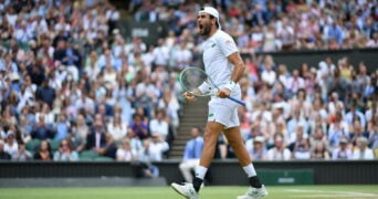 Matteo Berrettini, vainqueur den demi-finale de Wimbledon 2021
