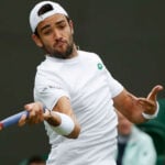 Matteo Berrettini at Wimbledon in 2021
