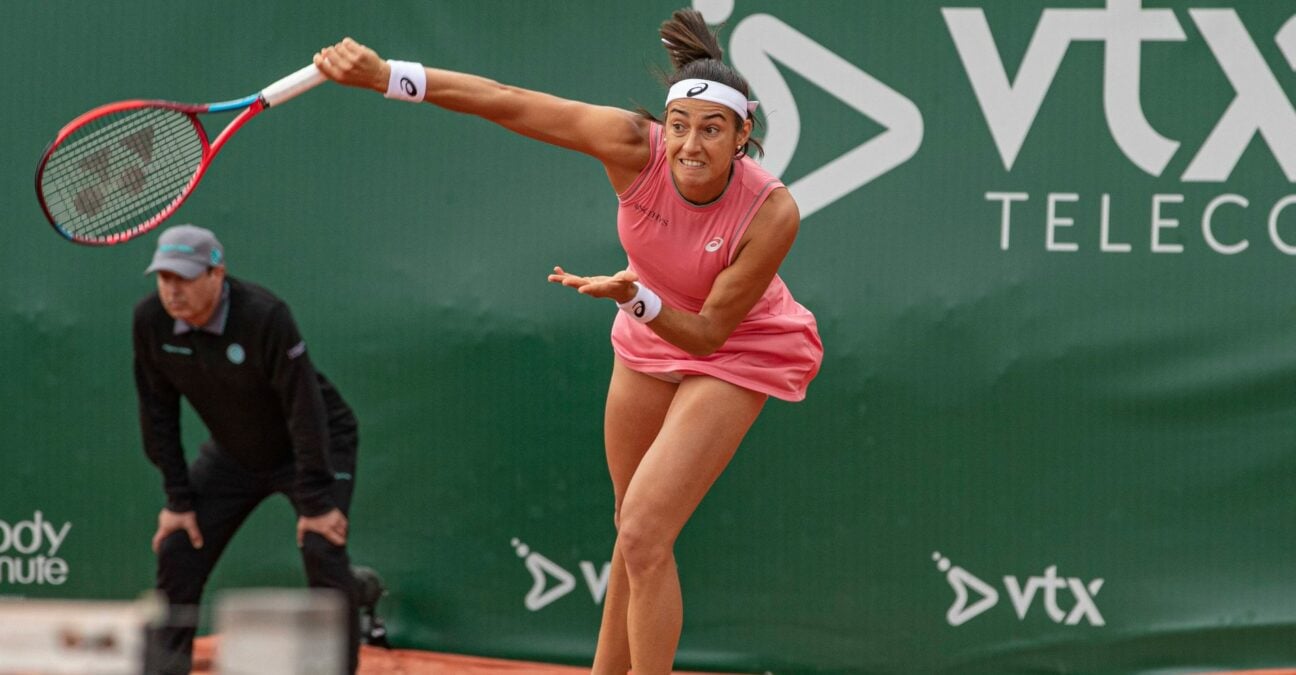 Caroline Garcia at Lausanne in 2021