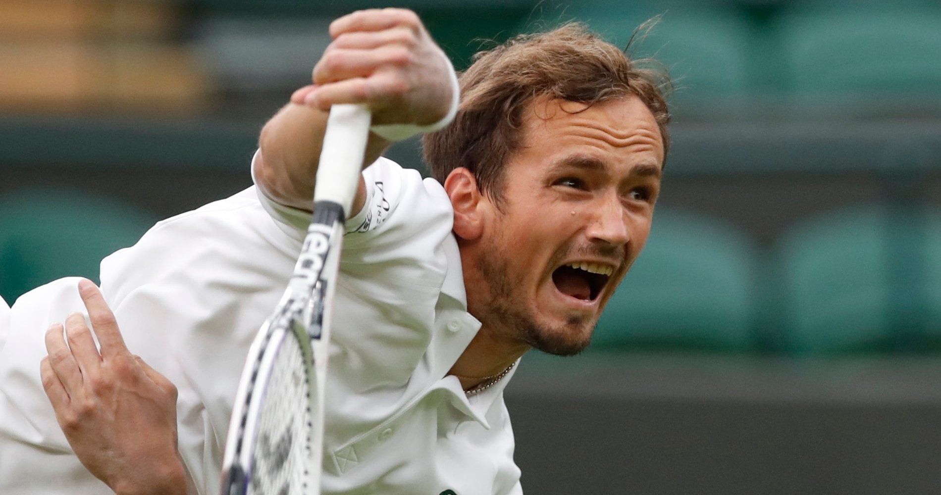 Daniil Medvedev at Wimbledon in 2021
