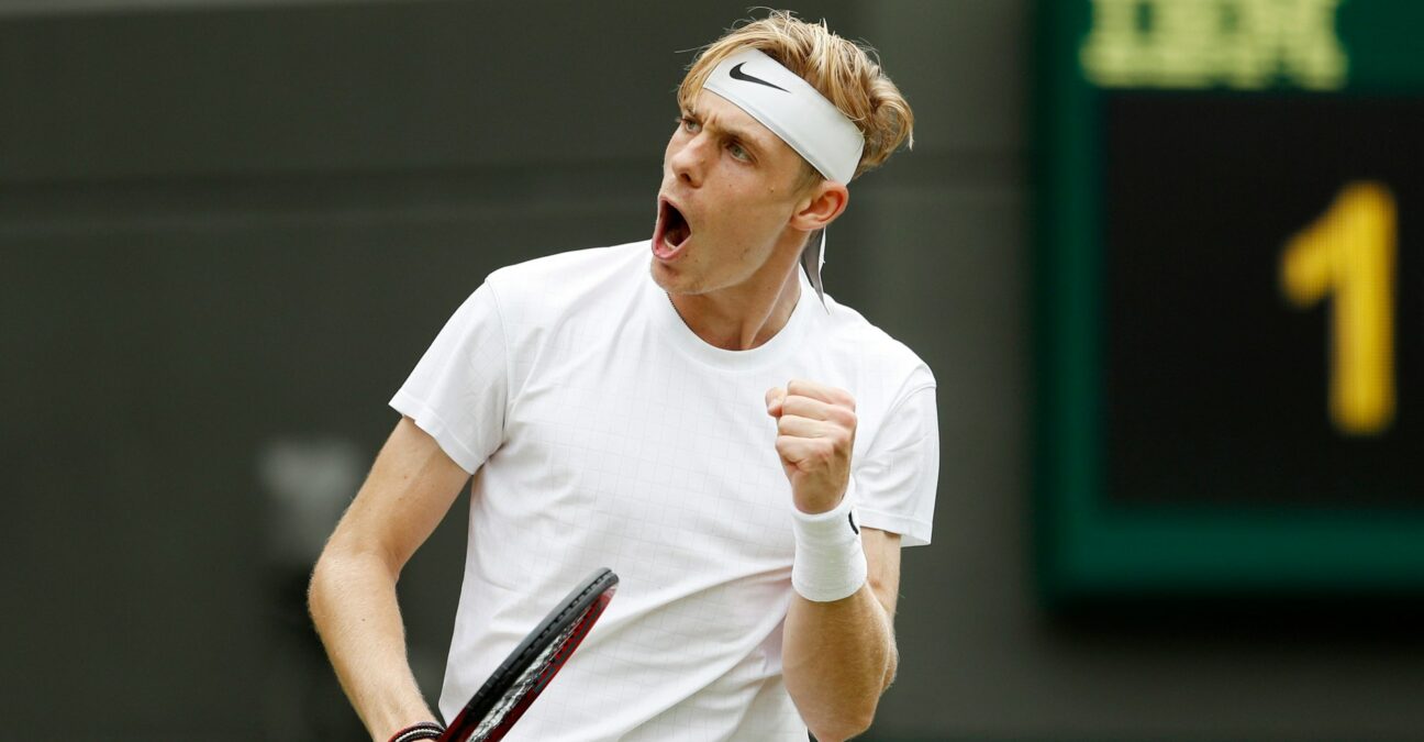 Denis Shapovalov at Wimbledon in 2021