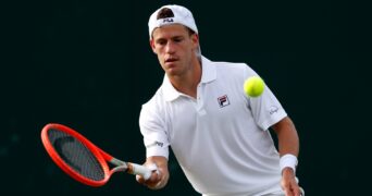 Diego Schwartzman at Wimbledon in 2021