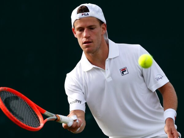 Diego Schwartzman at Wimbledon in 2021