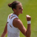 Karolina Pliskova at Wimbledon in 2021
