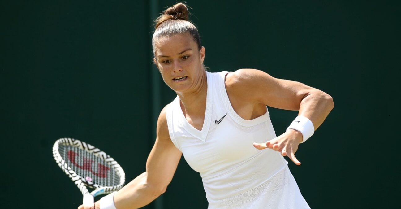 Maria Sakkari at Wimbledon in 2021