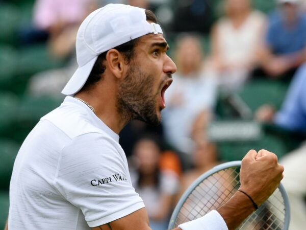 Matteo Berrettini at Wimbledon in 2021