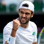 Matteo Berrettini at Wimbledon in 2021