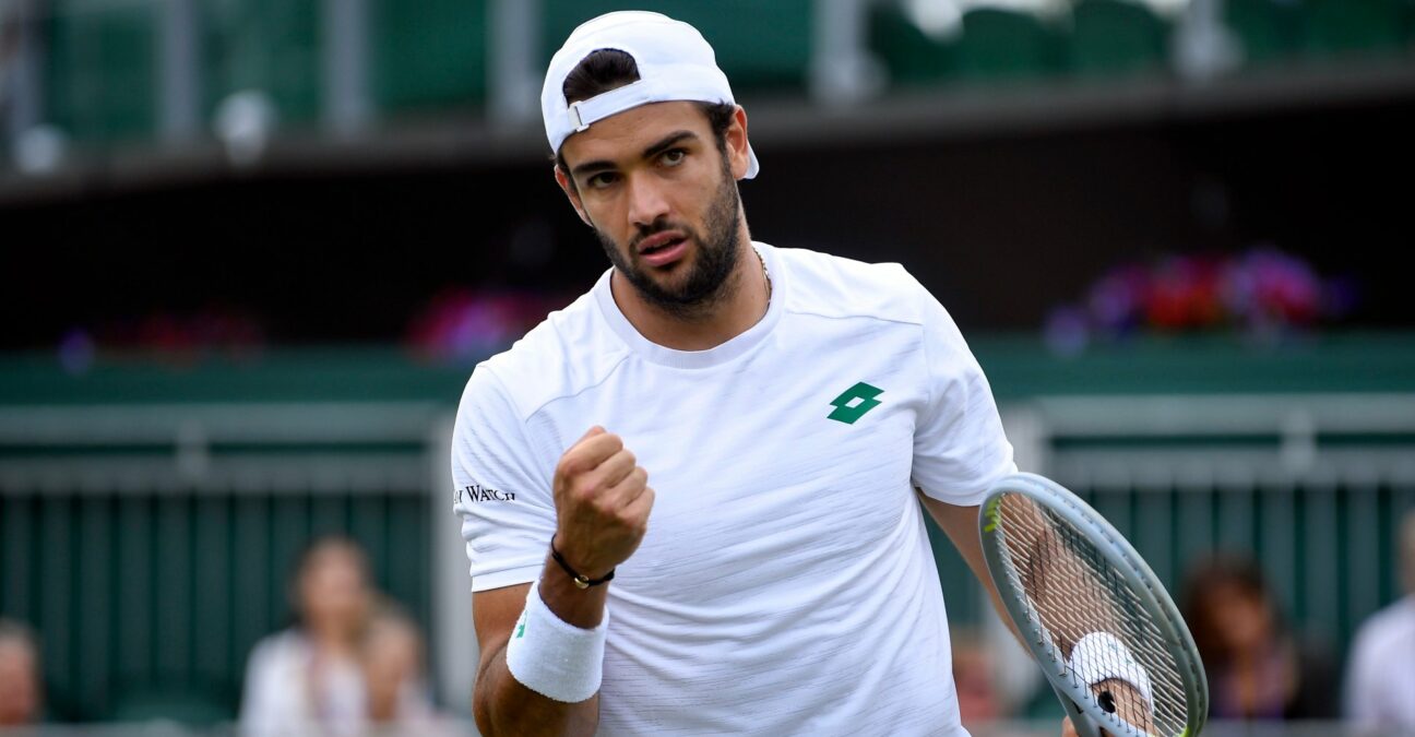 Matteo Berrettini at Wimbledon in 2021