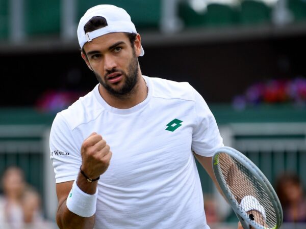 Matteo Berrettini at Wimbledon in 2021