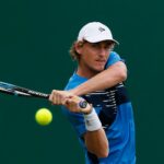 Australia's Max Purcell in action during his semi final match