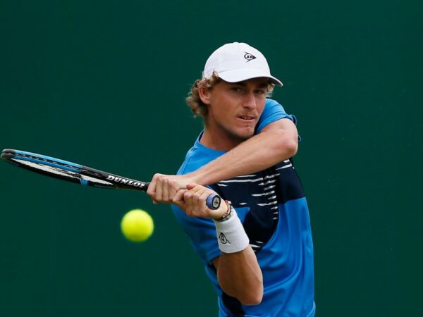 Australia's Max Purcell in action during his semi final match