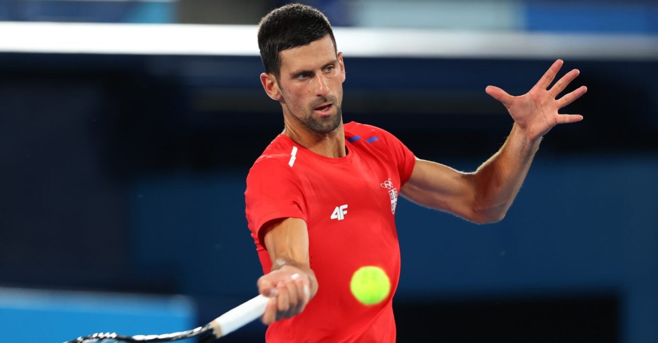 Novak Djokovic at Tokyo Olympics in 2021