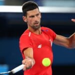 Novak Djokovic at Tokyo Olympics in 2021