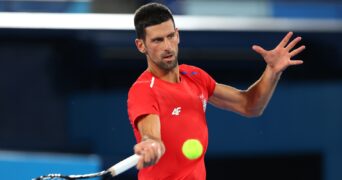 Novak Djokovic at Tokyo Olympics in 2021