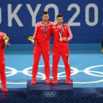 Podium olympique du double messieurs - JO 2020