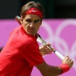 Roger Federer at London Olympics in 2012