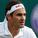 Roger Federer at Wimbledon in 2021