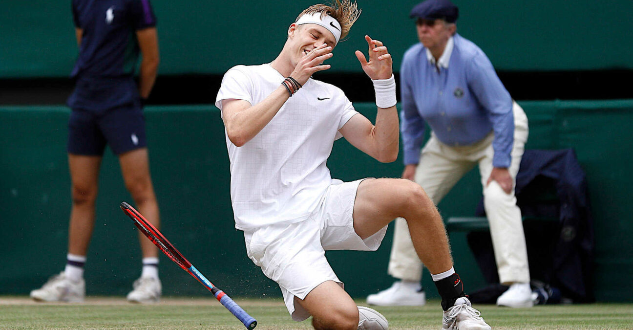 Denis Shapovalov at Wimbledon in 2021