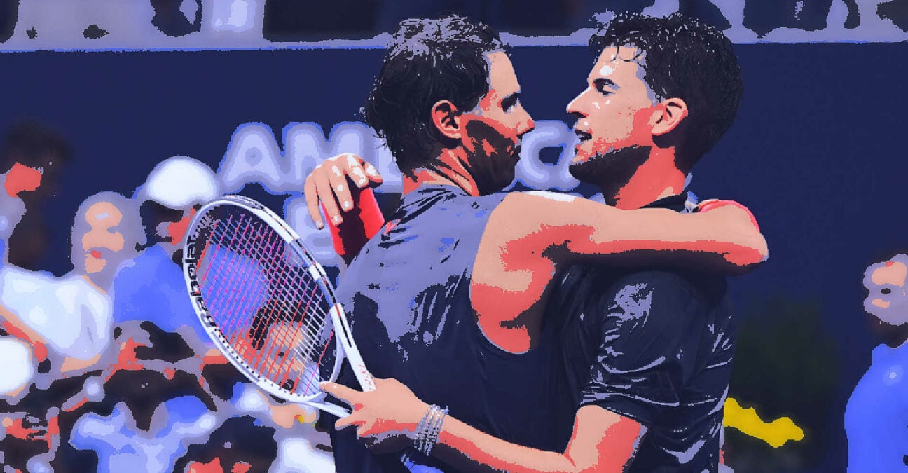 Rafael Nadal & Dominic Thiem at the US Open in 2021