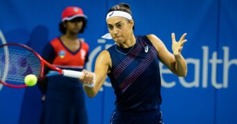 Caroline Garcia at Cincinnati in 2021