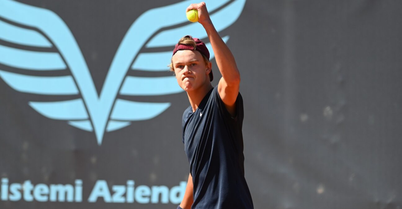Holger Rune at Verona in 2021