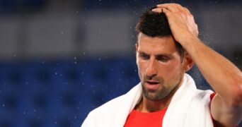 Novak Djokovic at Tokyo Olympics in 2021