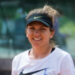 Simona Halep of Romania during practice at the 2021 Internazionali BNL d'Italia WTA 1000 tournament