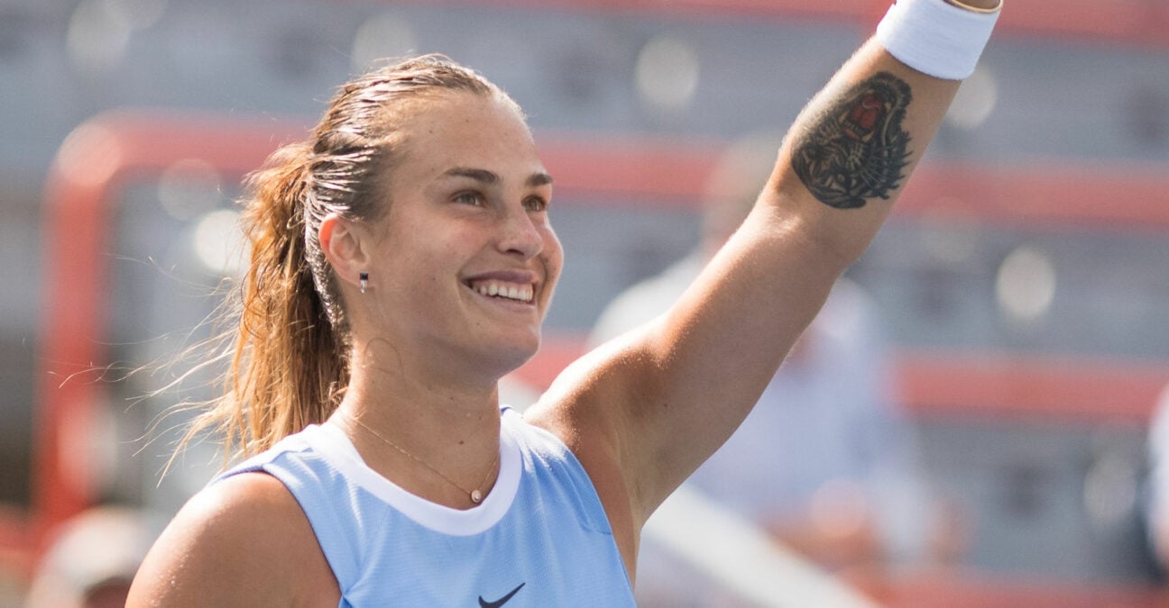 Aryna Sabalenka à Montréal en 2021