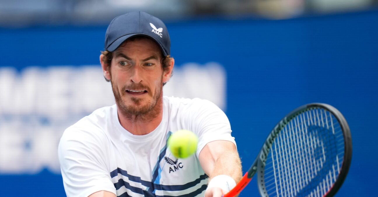 Andy Murray of Great Britain on day one of the 2021 U.S. Open tennis tournament at USTA Billie King National Tennis Center