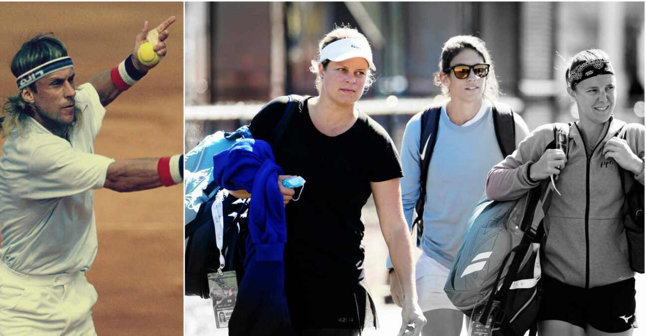 Bjorn Borg and Kim Clijsters