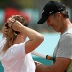 Simona Halep & Darren Cahill at Madrid in 2021